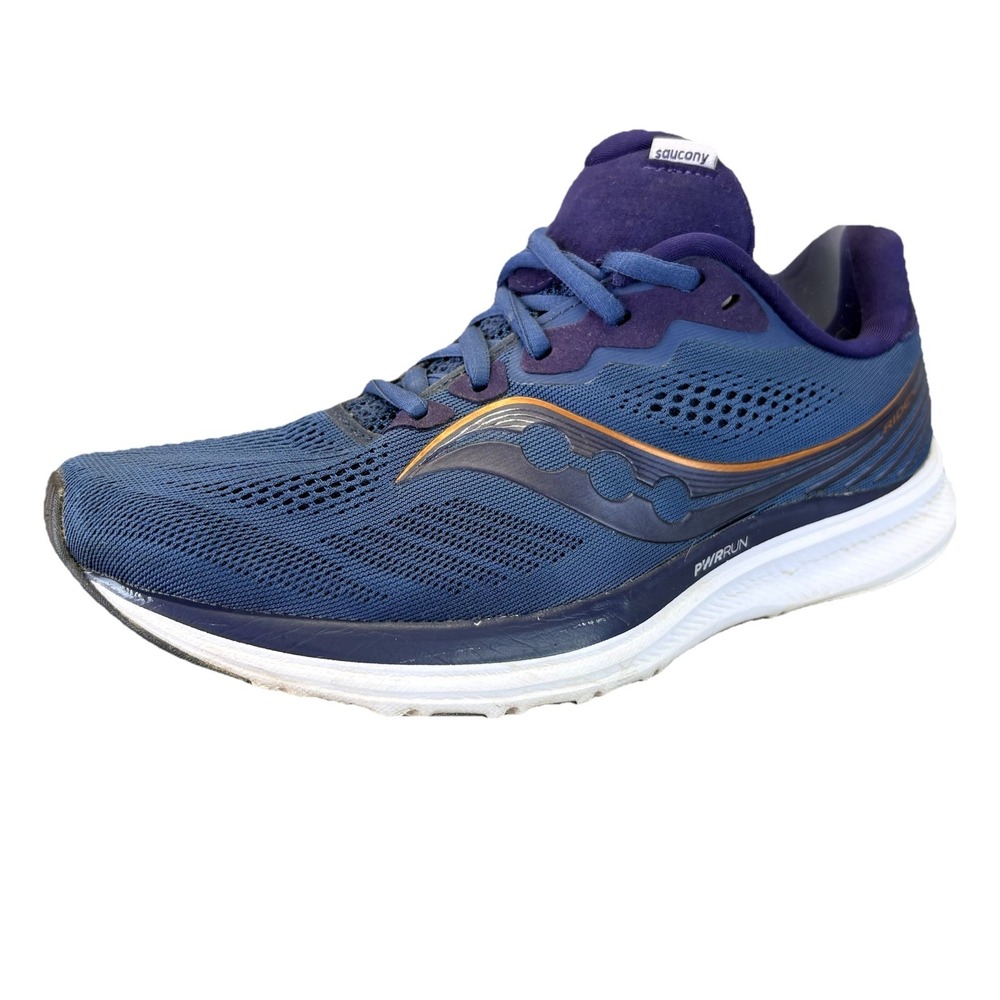 Saucony Shoes Womens Size 9.5 Blue Ride 14 Mesh Running Sneaker S10650-35